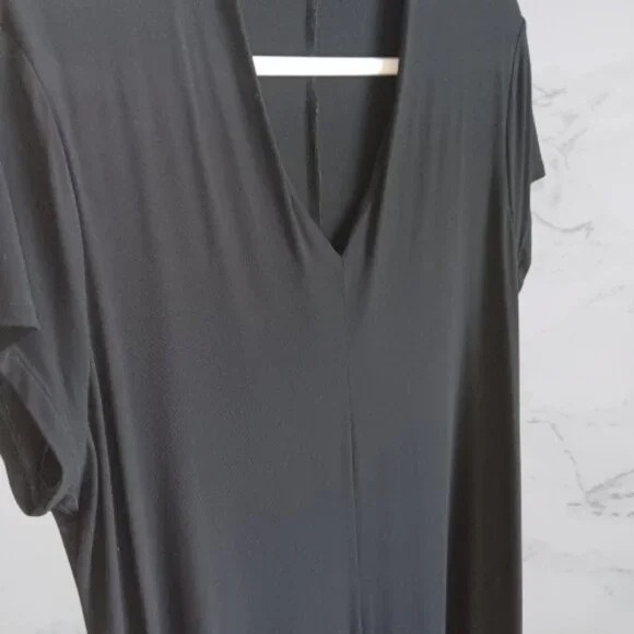 Eileen Fisher 1X Black Knit Dress - Picture 3 of 8